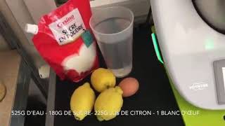 🍋 LE SORBET AU CITRON 🍋 au THERMOMIX [upl. by Ilenay]