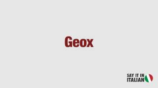 Geox [upl. by Sinylg]