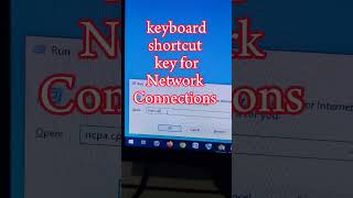 Keyboard shortcut keys for Network Connections ncpacpl [upl. by Kirk]