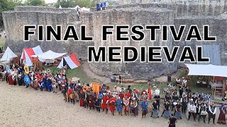 FINAL FESTIVAL MEDIEVAL SUCEAVA retragerea trupelor fragment [upl. by Cirdahc]