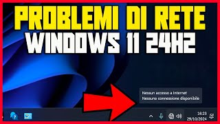 Problemi di connessione rete WIFI che non viene mostrata su Windows 11 24h2  DRIVER AGGIORNATI [upl. by Pebrook]