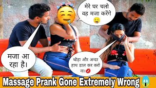 Massage Prank gone extremely wrong😱  Prank on kavita bhabhi gone wrong  Luvansh Roy [upl. by Tatianas]