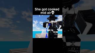 Egirl gets cooked mid air😂 roblox memes funny robloxmemes humor shorts viralvideo [upl. by Enileme]