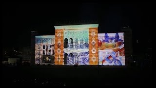 Spectacular 3D Projection Mapping  Vijećnica City Hall Sarajevo [upl. by Beckett]