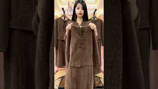 Jacquard dress best fashion shortviral [upl. by Aihsenek762]