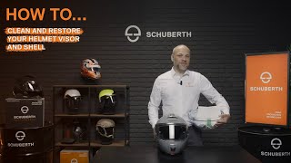 SCHUBERTH TV  How to clean and restore your helmet visor and shell [upl. by Melamie]