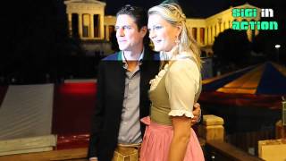 Maria HöflRiesch mit Ehemann Marcus  Käfer WiesnSchänke  Oktoberfest 2015  Day 8 [upl. by Tobey]