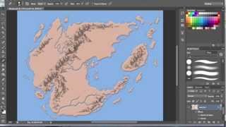 Fantasy Mapmaking Tutorial 2 of 5 [upl. by Yruok]