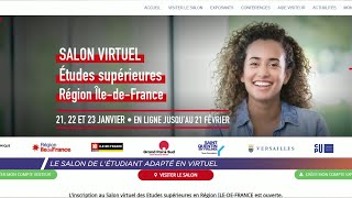 Yvelines  Le salon de l’Etudiant adapté en virtuel [upl. by Zurn]