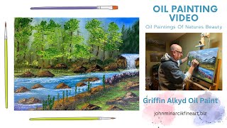 Oil Painting Video Real Time Landscape Painting Video [upl. by Phonsa468]