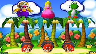 Mario Party 3  Lucky 1 vs 3 Minigames  Mario vs Peach vs Yoshi vs Wario [upl. by Le]