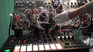 Eurorack Jam  4ms ENOSC2xRingsMc707 Doepfer A1116Clank ChaosData BenderBeads Jam [upl. by Aicnelav]