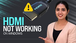 How to Fix HDMI Not Working on Laptop Windows 10 [upl. by Raasch576]