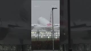 Plane struggles to land amid fierce storm [upl. by Andromeda]