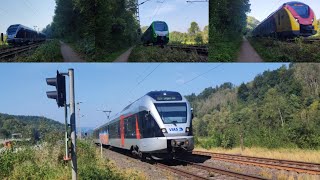 Bahnverkehr in Lennestadt  Grevenbrück und Lennestadt  Borghausen train zug trainspotting züge [upl. by Asirap]