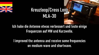 Eigenbau MLA30 Kreuzloop auf MW und Kurzwelle testen ► DIY cross loop antenna test on mw shortwave [upl. by Aneger]