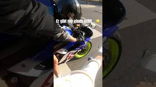 Er gibt mir keinen KUSS 🥹🥲 gopro motorradfahren bikelife motovlog dual yamaha funny ride [upl. by Mieka]