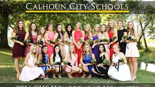 2016 Homecoming Court Nominees Presentation [upl. by Esilahs]