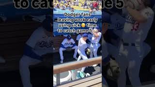 Gotta do what ya gotta do 😂 shortsviral baseball mlb worldseries dodgers losangeles [upl. by Aicat50]