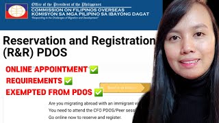 CFO PDOS RESERVATION amp REGISTRATION  HOW TO MAKE AN APPOINTMENT ONLINE [upl. by Ronnie]