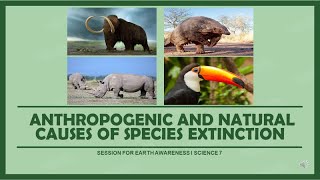 Anthropogenic and Natural Causes of Species Extinction Video Lesson [upl. by Loggins]