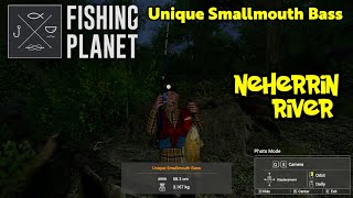 Unique Smallmouth Bass Neherrin River  Fishing Planet [upl. by Jeminah966]