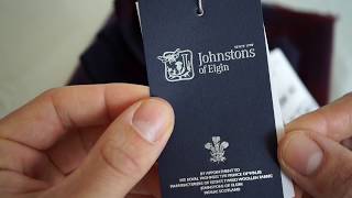 The Best Traditional Scottish Cashmere Scarf  JOHNSTONS OF ELGIN  Winter Apparel  Unboxing [upl. by Ylimme]