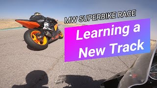 Racing On A Track I Didnt Know  Arroyo Seco Raceway  MW Superbike [upl. by Wappes]