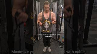 quotMaximise Your Bicep Potential Cable Bicep Curls For Bigger Armsquot 100army fyp biceps [upl. by Gellman]