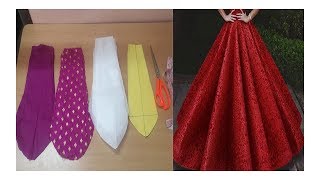 How to cut and stitch paneled circle dress  skirt frock ball gown part1 [upl. by Oicirtap]