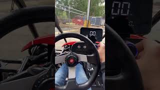 Trailmaster Youth i200r electric go kart 1st test drive [upl. by Acinoj705]