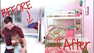 Surprising my 2 girls with a NEW ROOM [upl. by Arze]