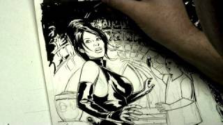 Creating Comic Books  White Ink amp Pen on Your Comic Book [upl. by Yeknarf]