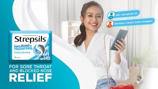 Get Strepsils Get Sore Throat amp Blocked Nose Relief CampF SG [upl. by Nnylyoj]