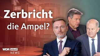 AmpelKrise Streit um Wirtschaftspapier von Christian Lindner  WDR Aktuelle Stunde [upl. by Ocko]