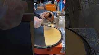 Delicious Banana Crepes  Korean street Food shortsvideo [upl. by Dario951]