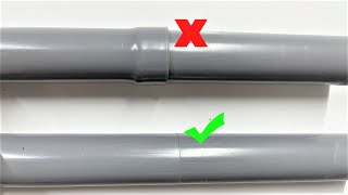 How To Connect Pvc Pipes Of The Same Size The Plumber Wont Tell You [upl. by Urbannai]