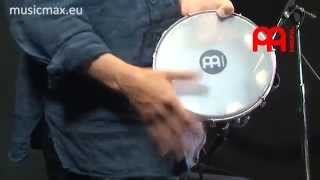 Traditional pandeiro MEINL PA10ABSBK  Demonstration of sound  How to play pandeiro [upl. by Jodee201]