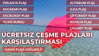 ALAÃ‡ATI Ã‡EÅžME PLAJLARI VE KOYLARI  PIRLANTA ALTINKUM PLAJIÃ‡Ä°FTLÄ°KKÃ–YKOCAKARIILICABOYALIK PLAJI [upl. by Eenar]