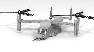 LEGO Bell Boeing V22 Osprey [upl. by Atinuhs]