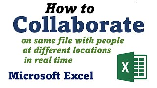 How to collaborate with people on MicroSoft Excel sheets [upl. by Ijneb145]