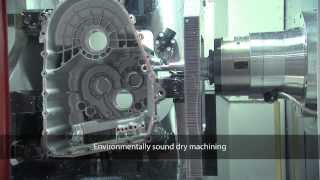 Complete machining of gearbox housings on a Heckert production line [upl. by Emalee]