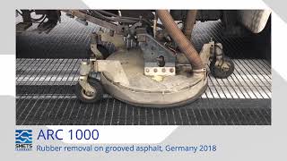 ARC 1000 Rubber removal on grooved asphalt Germany 2019 [upl. by Engle]