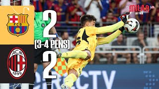 Jović amp Pulisic score Torriani saves in Baltimore  Barcelona 22 34 PENS AC Milan  Highlights [upl. by Orianna]