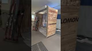 Ski Lift Photo Booth for Salomon new store In London salomon london skiing boutiquepartyhire [upl. by Akissej298]