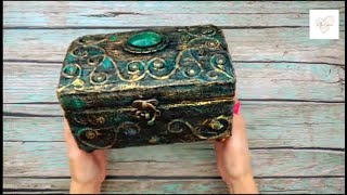 DIY Jewelry BoxCardboard Jewelry BoxCraft Ideahandicraft Decoration Ideas [upl. by Medea686]