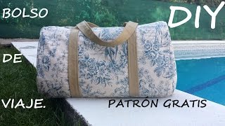 Bolso de viaje Patrón gratis Como hacer un bolso [upl. by Selassie358]