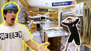 INSANE TIN FOIL PRANK ON HOUSE  Revenge  Sam Golbach [upl. by Amla575]