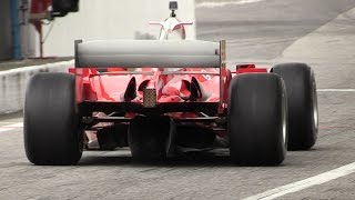 Ferrari F2004 F1 V10 ex Schumacher EXTREME Sound at Monza Circuit [upl. by Layor]