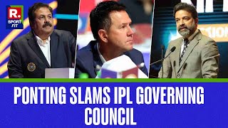 Punjab Kings Head Coach Ricky Ponting Slams IPL For Scheduling Auction During 1st BGT Test [upl. by Akital474]